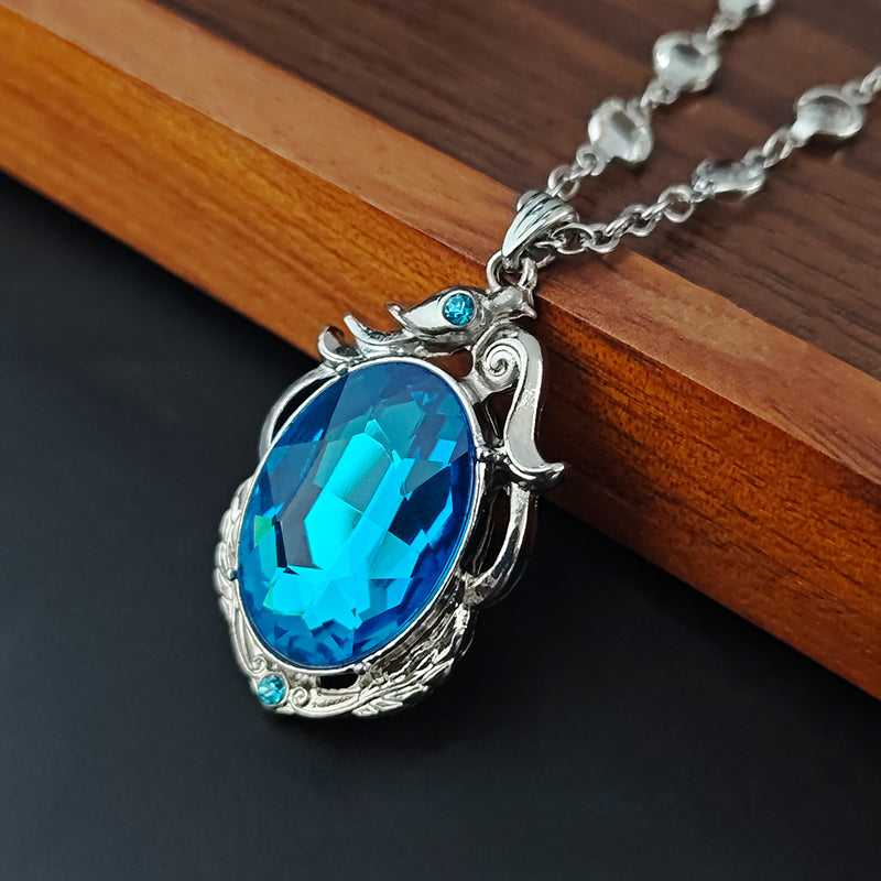 LOVEBUFF Identity V Cryptic Notes Cursed Sapphire Cosplay Necklace