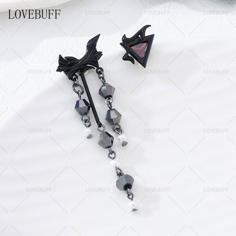 LOVEBUFF Love And Deepspace Heartbeats Ablaze Sylus Improvised Flow Earrings