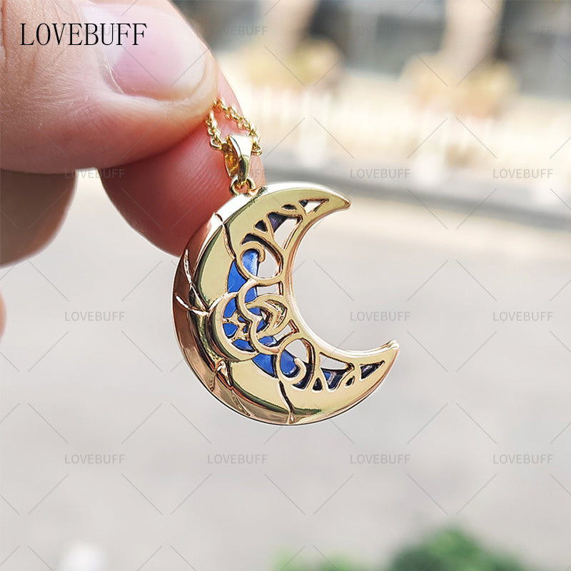 LOVEBUFF Star College Xiaoyue Moon Pendant Necklace