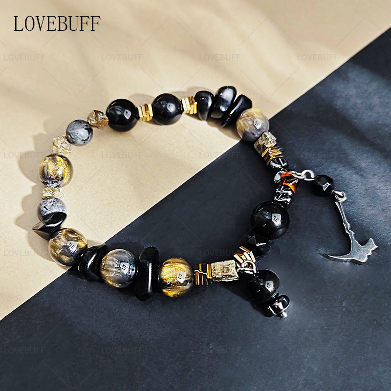 LOVEBUFF Identity V Fool's Gold Norton Campbell Theme Impression Beaded Bracelet