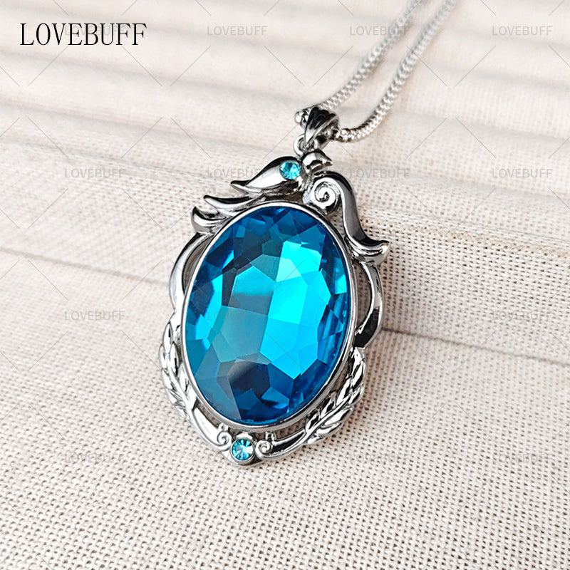 LOVEBUFF Identity V Cryptic Notes Cursed Sapphire Inspired Necklace