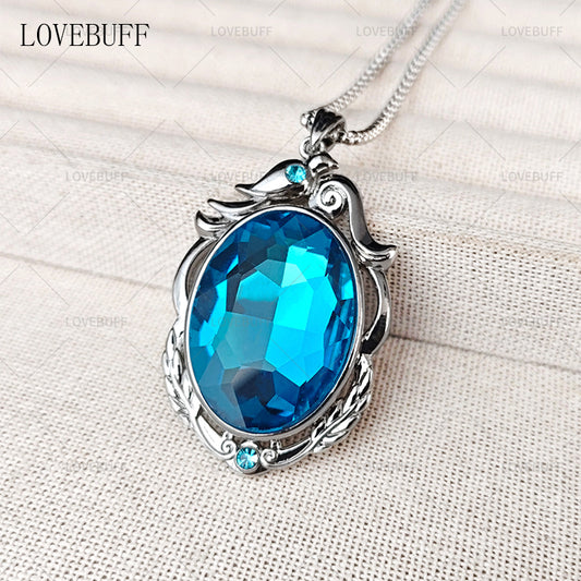 LOVEBUFF Identity V Cryptic Notes Cursed Sapphire Inspired Necklace