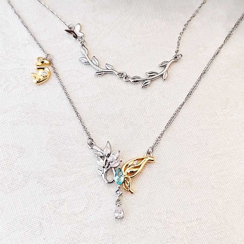 Light and Night Sariel 2026 Birthday Butterfly Necklace