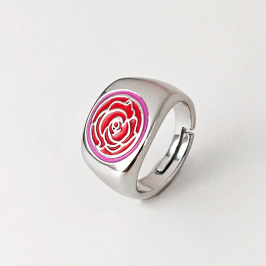 LOVEBUFF Revolutionary Girl Utena Tenjô Rose Signet Ring