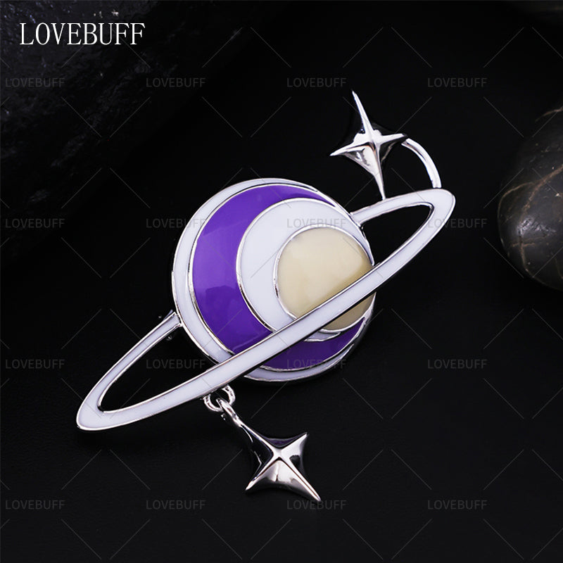 LOVEBUFF LAD Xavier Carefree Comfort Outfit Accessory Star Planet Pin Brooch