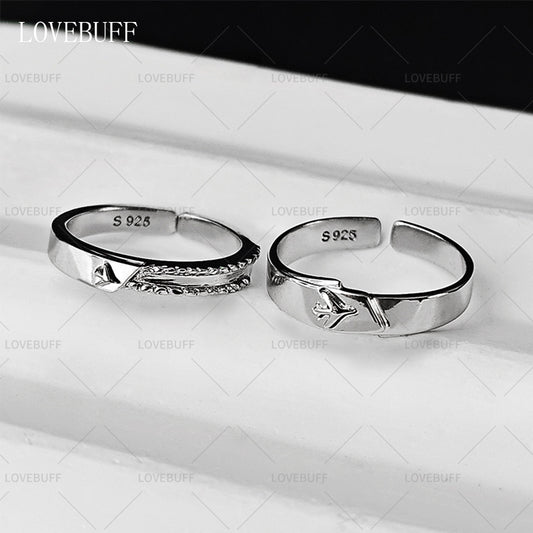 LOVEBUFF LAD Caleb Affinity 100 Ring Inspired Silver Band