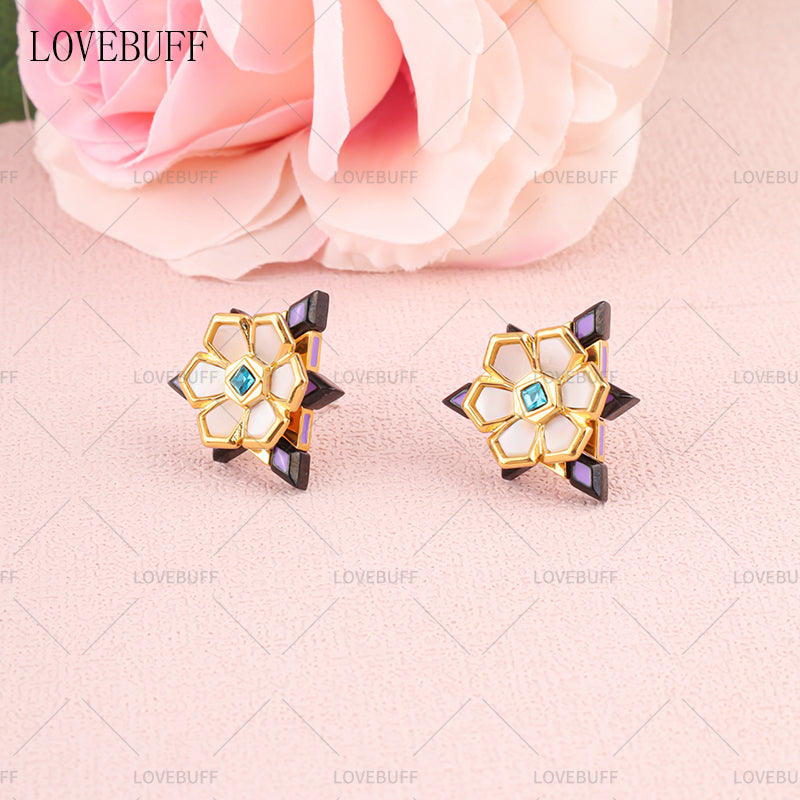 LOVEBUFF Genshin Impact Artifact The First Days of the City of Kings Inspired Earrings