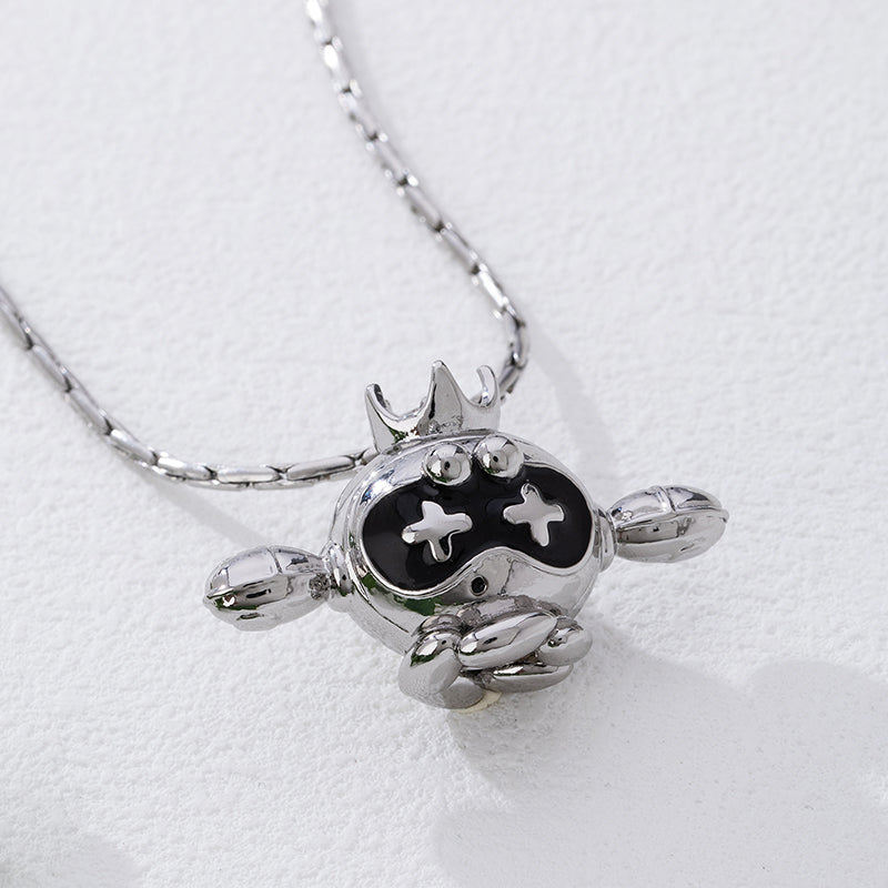 LOVEBUFF Splatoon 3 DLC Flying Robot Pearl Drone Inspired Pendant Necklace