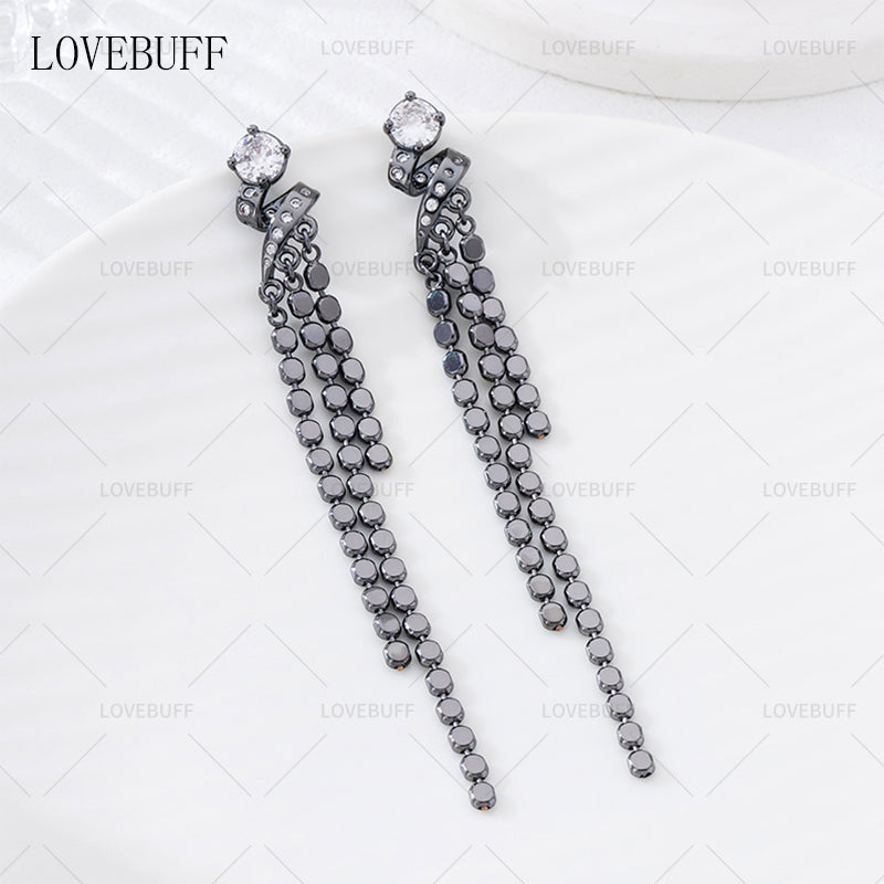 LOVEBUFF Love And Deepspace Heartbeats Ablaze Caleb Passionate Overload MC's Washed Clear Earrings