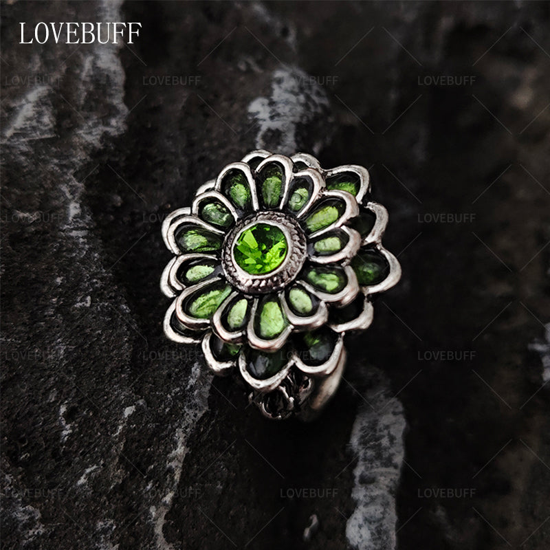 Dark Souls 3 Chloranthy Ring Inspired Green Flower Finger Ring