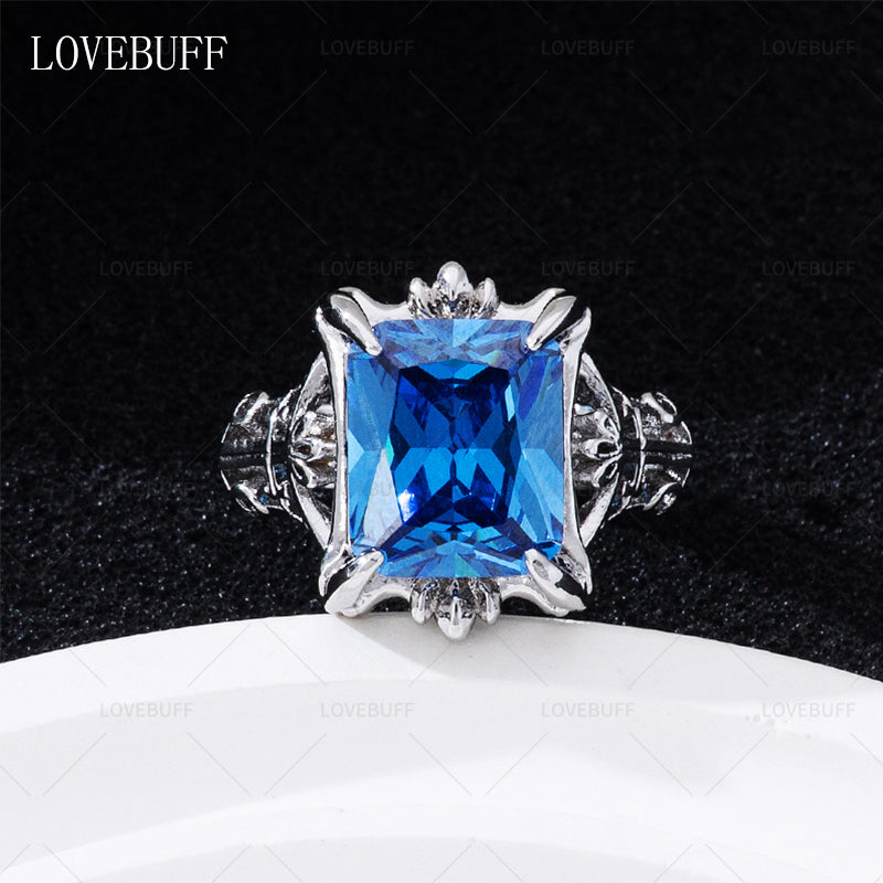 LOVEBUFF Black Butler Ciel Blue Phantomhive Ring