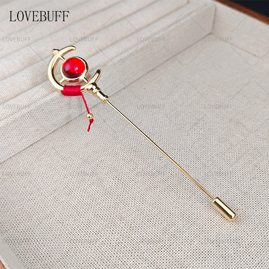 LOVEBUFF Frieren: Beyond Journey's End Magic Wand Staff Inspired Pin Brooch