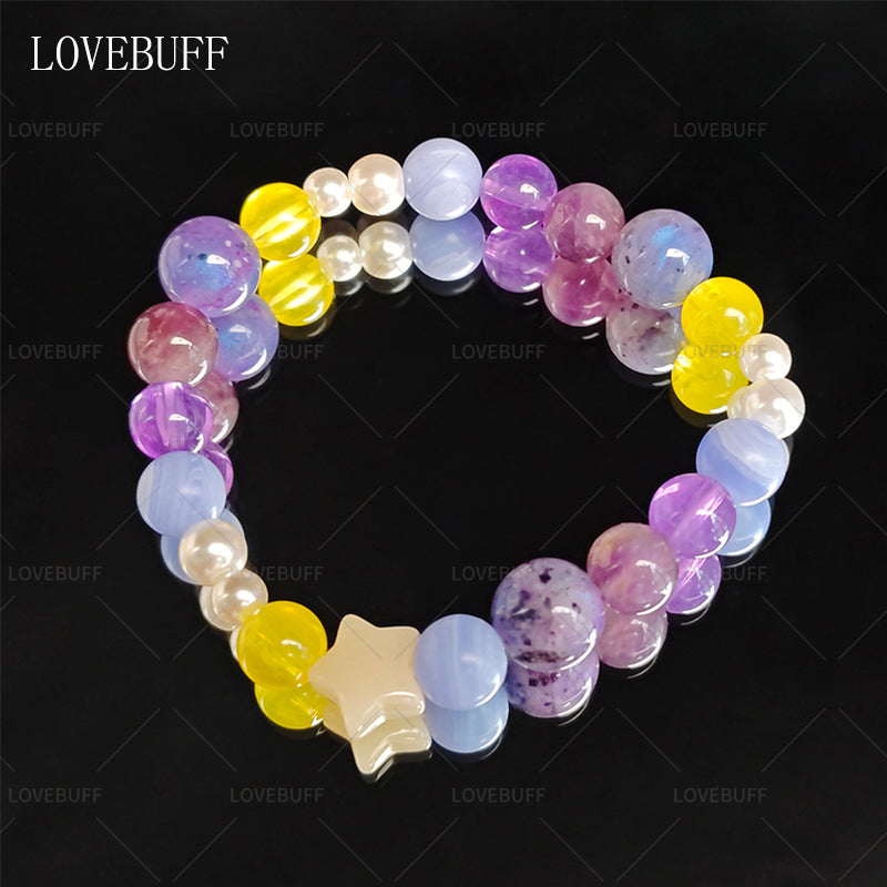 LOVEBUFF LAD You and Midsummer Xavier Coolsplash Soak MC's Star & Round Beads Bracelet