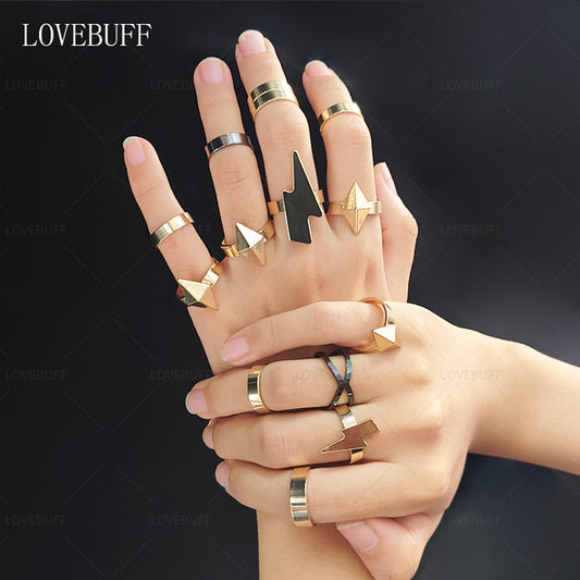 LOVEBUFF Genshin Impact Xilonen Cosplay Accessories 14pc Ring Set