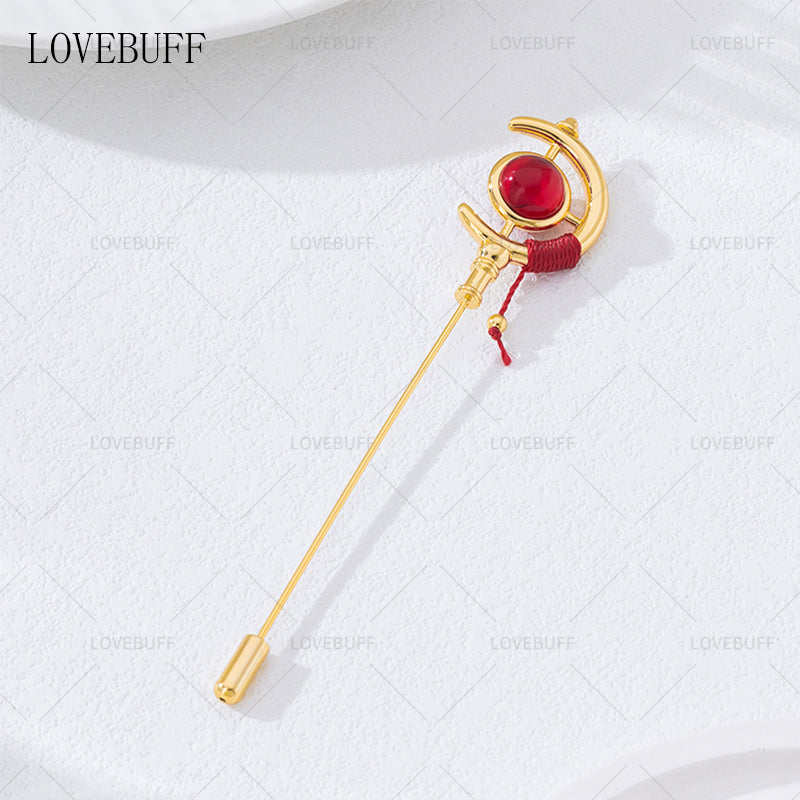 LOVEBUFF Frieren: Beyond Journey's End Magic Wand Staff Inspired Pin Brooch