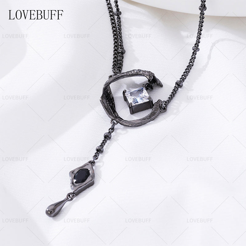 LOVEBUFF LAD Sylus Where Hearts Live MC's Feather Belt Chain Waist Belly Chain & Necklace