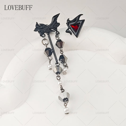 LOVEBUFF LaDs Heartbeats Ablaze Sylus Improvised Flow Earrings