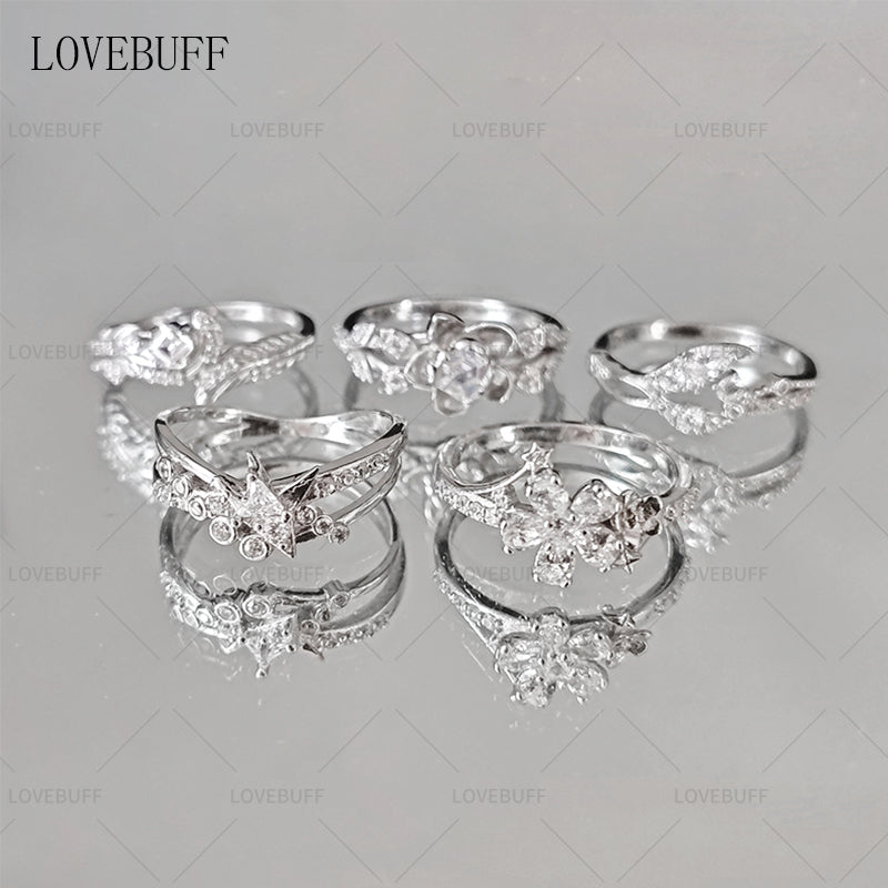 LOVEBUFF LAD Caleb Rafayel Sylus Xavier Zayne Wedding Ring Inspired Silver Band