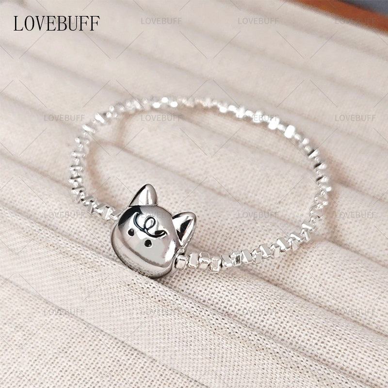 LOVEBUFF Love And Deepspace Sylus Double-sided Grumpy-Happy Cat Bracelet