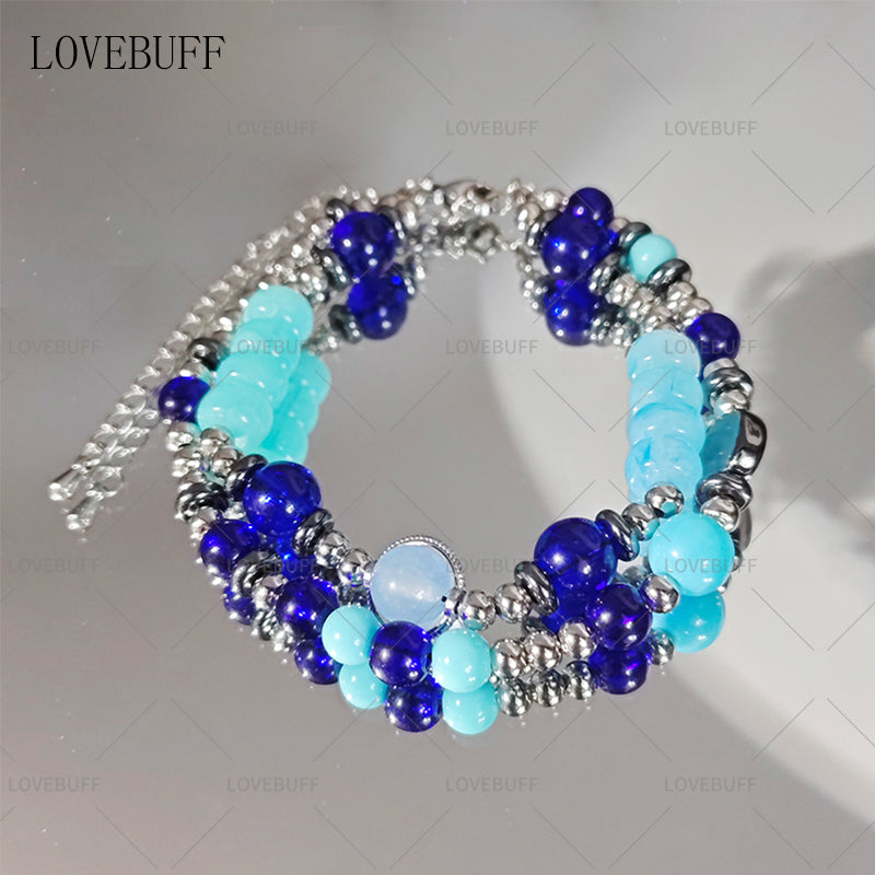 LOVEBUFF LAD You and Midsummer Zayne Runaway Waves MC's Beaded Layered Bracelet