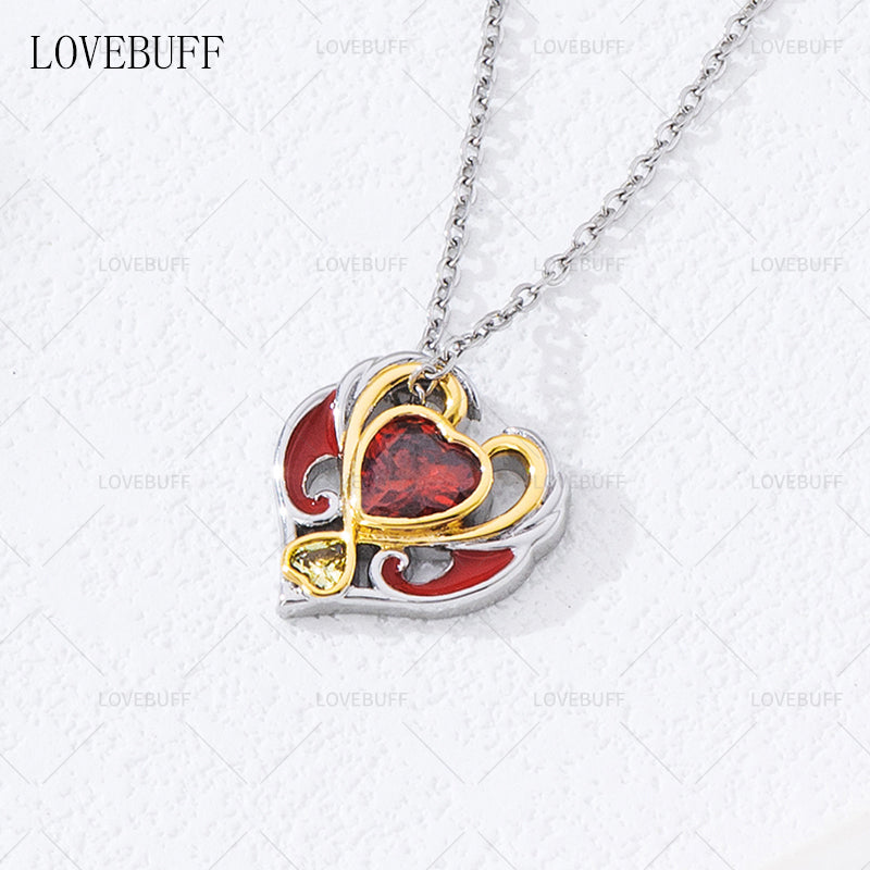 LOVEBUFF LoliRock Iris's Heart Pendant Necklace