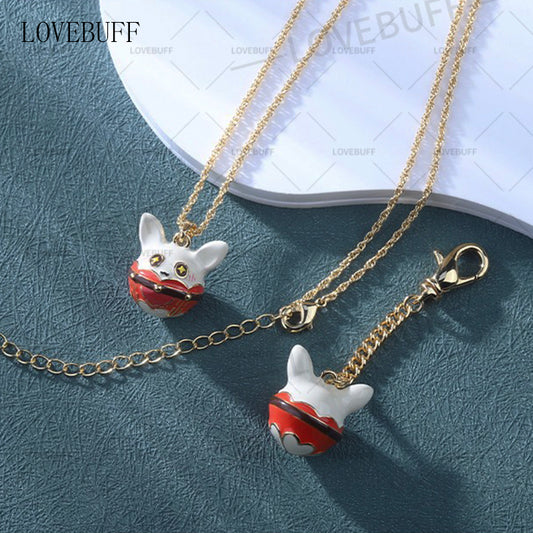 LOVEBUFF(TM) Genshin Impact Klee Jumpy Dumpy Pendant Keychain / Necklace