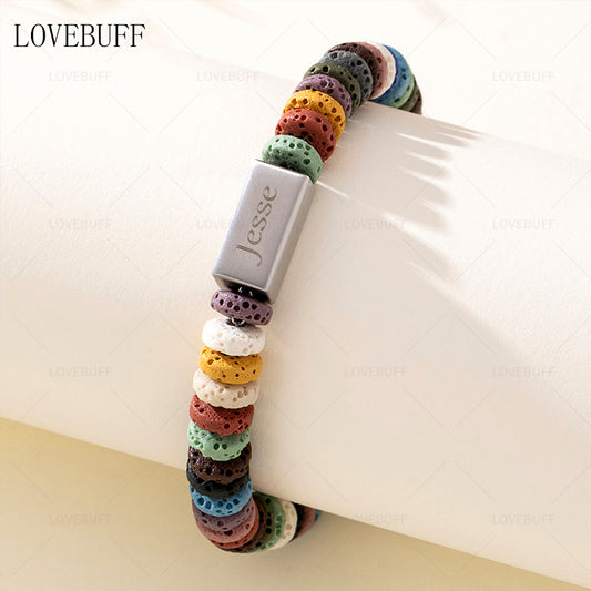 LOVEBUFF Light and Night Jesse Birthday Bracelet Inspired Vesuvianite Beads Bracelet