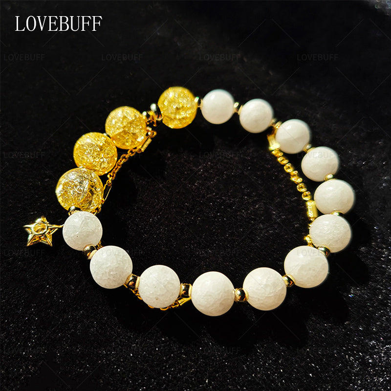 LOVEBUFF Love And Deepspace Xavier Secret Promise Winter's Sun Star Charm Beaded Bracelet