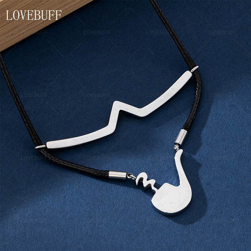 LOVEBUFF Tears of Themis Luke Pipe Pendant Necklace