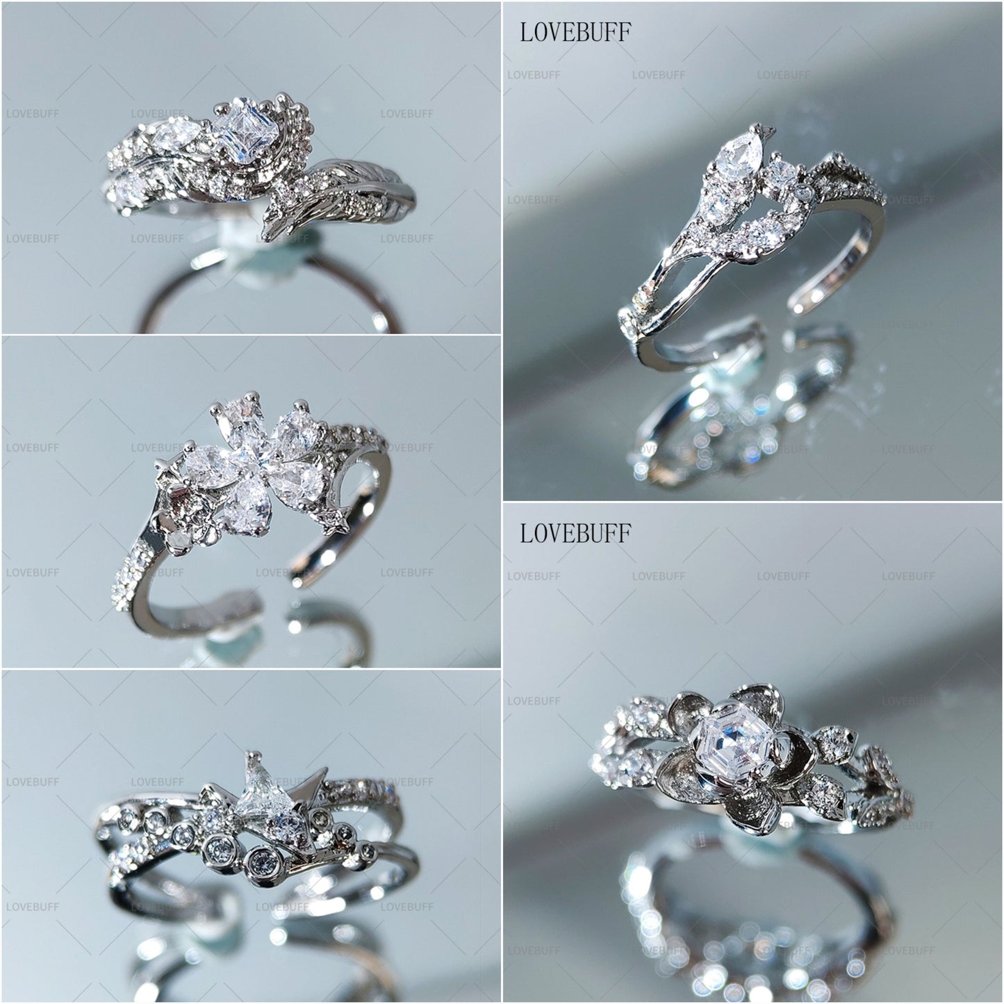 LOVEBUFF LAD Caleb Rafayel Sylus Xavier Zayne Bespoke Wedding Copper Open Ring
