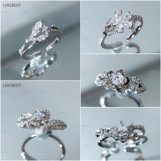 LOVEBUFF LAD Caleb Rafayel Sylus Xavier Zayne Bespoke Wedding 925 Silver Open Ring