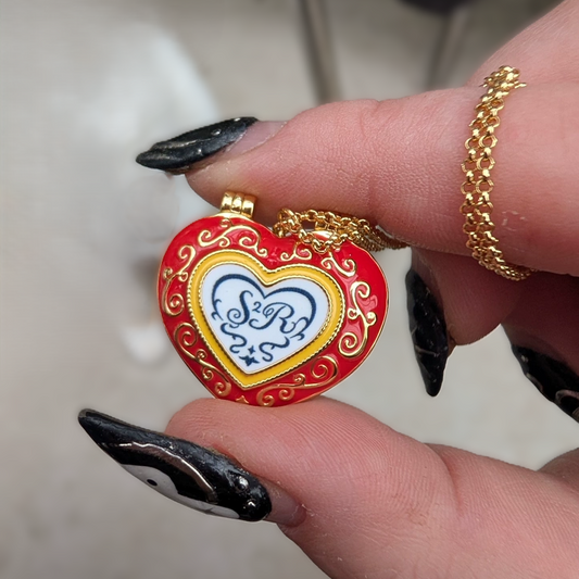 LOVEBUFF シュガシュガルーン Sugar Sugar Rune 슈가슈가룬 Heart Pendant Necklace