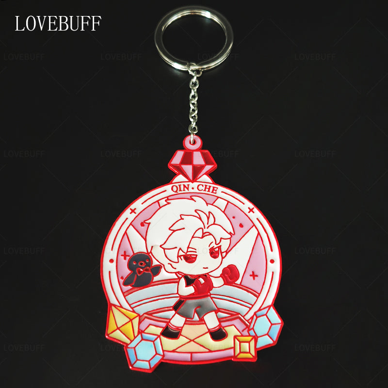 LOVEBUFF love and Deepspace Workout Rafayel Zayne Xavier Sylus Medal Badge Pendant Bag Charm Keychain