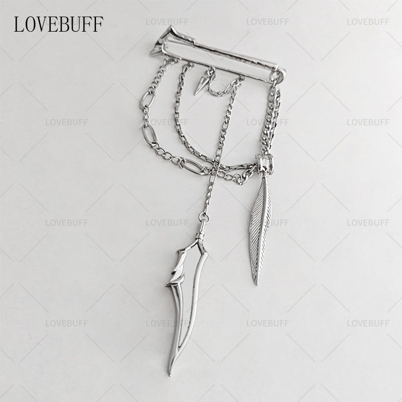 LOVEBUFF Love and Deepspace Sylus Birthday Rainlit Night Cosplay Pin Brooch