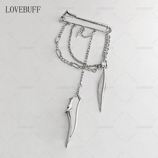 LOVEBUFF Love and Deepspace Sylus Birthday Rainlit Night Cosplay Pin Brooch