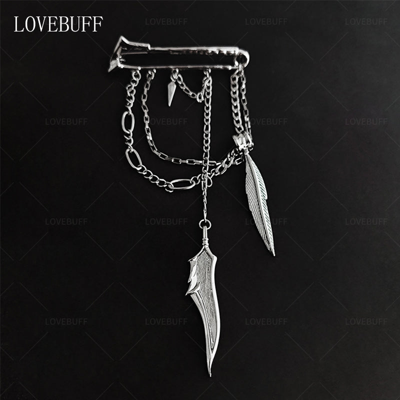 LOVEBUFF Love and Deepspace Sylus Birthday Rainlit Night Cosplay Pin Brooch
