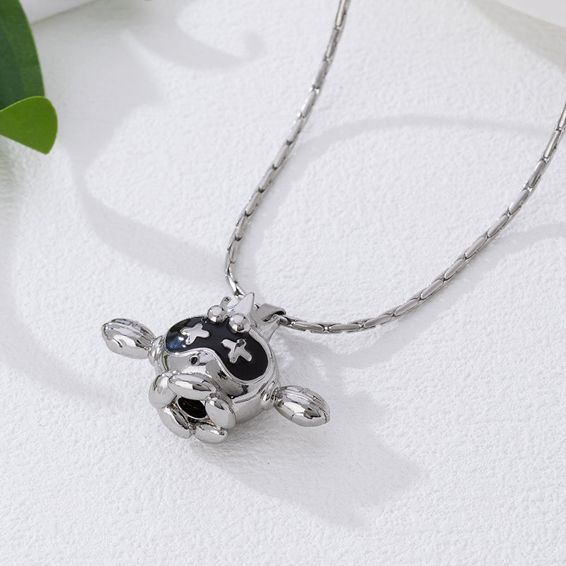 LOVEBUFF Splatoon 3 DLC Flying Robot Pearl Drone Inspired Pendant Necklace