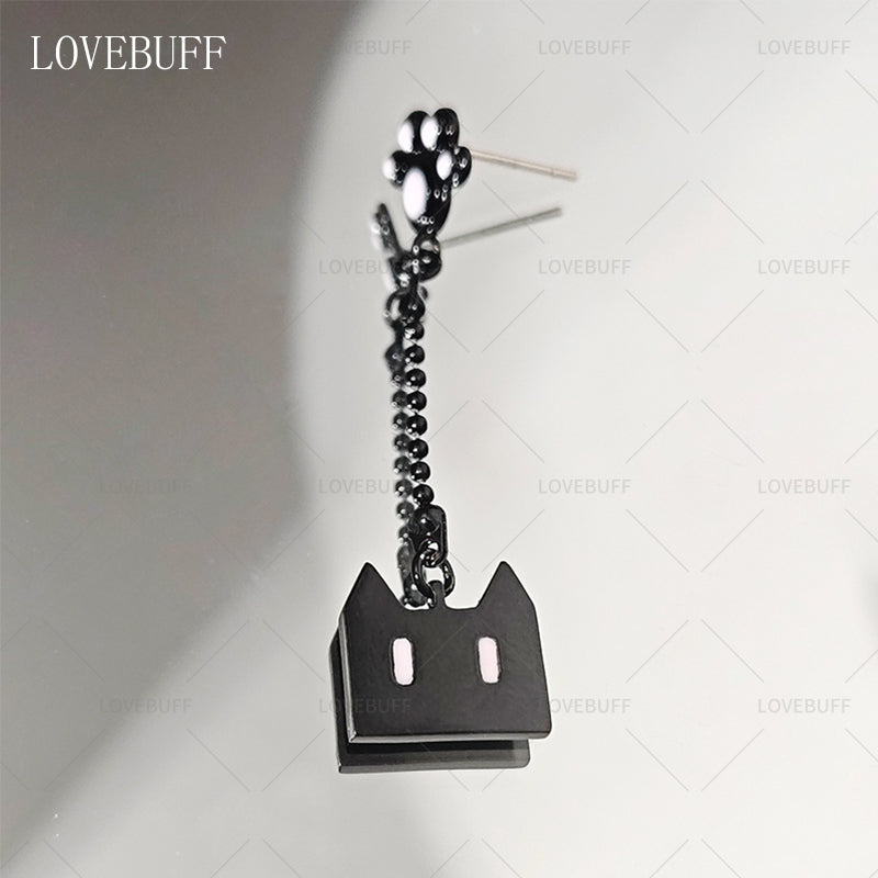 LOVEBUFF Black Cat Earrings 1 Pair