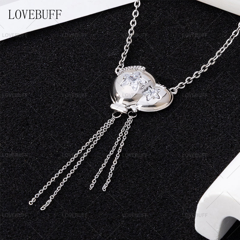 LOVEBUFF Platinum Plated Copper Balloon Pendant Necklace (ships in 1 month)