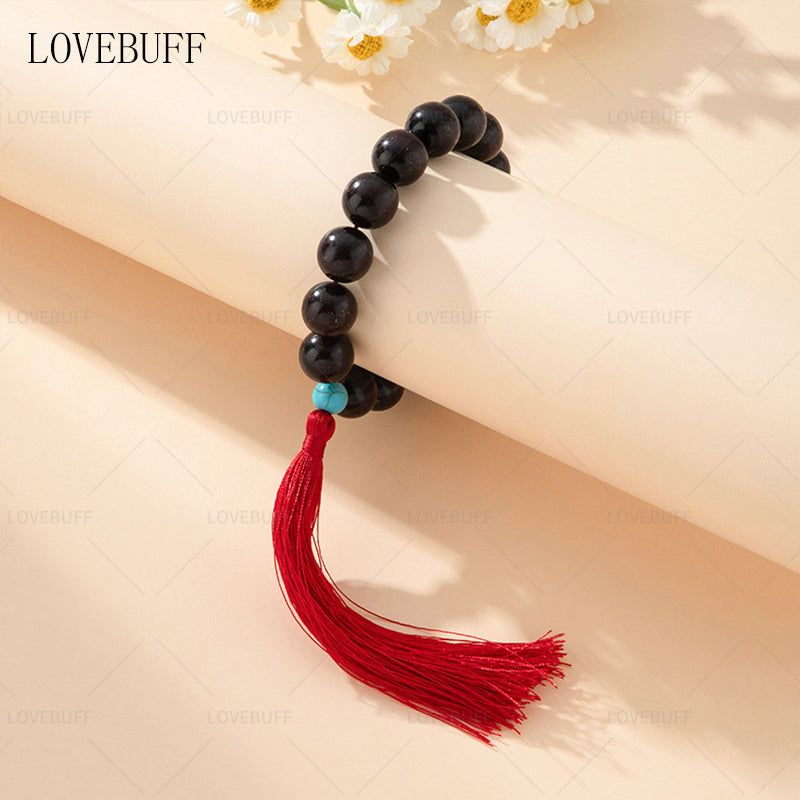 LOVEBUFF Honkai: Star Rail Jiaoqiu's Rosewood Beads Beaded Bracelet