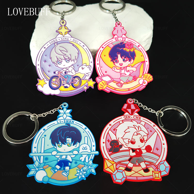 LOVEBUFF love and Deepspace Workout Rafayel Zayne Xavier Sylus Medal Badge Pendant Bag Charm Keychain