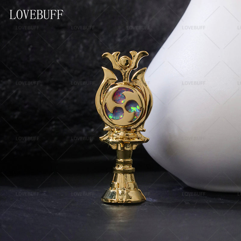 LOVEBUFF Genshin Impact Small (Height 4cm) Gnosis Cosplay Prop Desk Decor Figurines Collectibles
