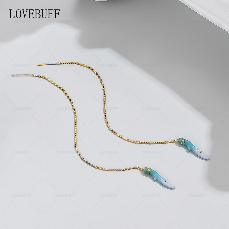 LOVEBUFF Honkai: Star Rail Imbibitor Lunae Inspired Threader Earrings