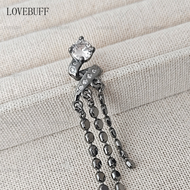 LOVEBUFF LaDs Heartbeats Ablaze Caleb Passionate Overload MC's Washed Clear Earrings