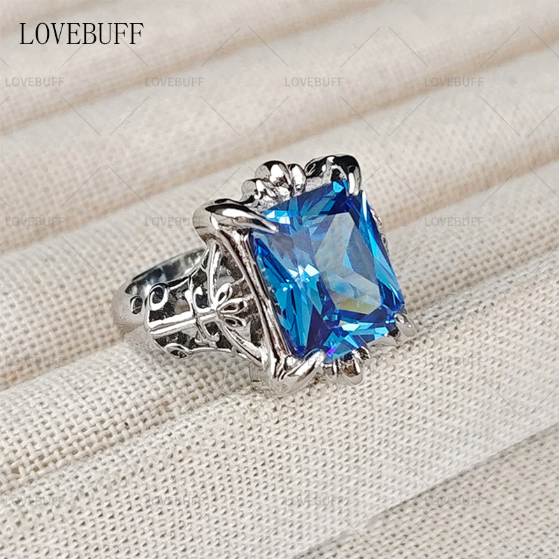 LOVEBUFF Black Butler Ciel Blue Phantomhive Ring