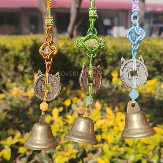 LOVEBUFF Where Winds Meet Meow Meow Cat Coin Bell Pendant Bag Charm
