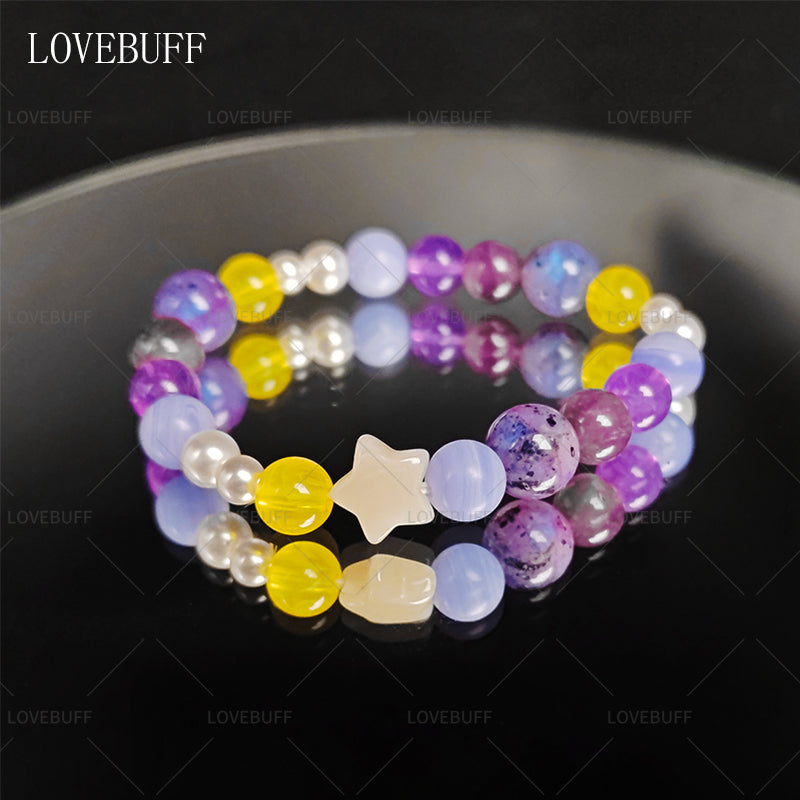 LOVEBUFF LAD You and Midsummer Xavier Coolsplash Soak MC's Star & Round Beads Bracelet