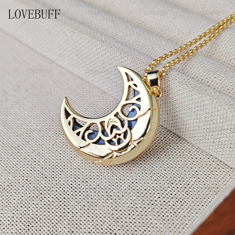 LOVEBUFF Star College Xiaoyue Moon Pendant Necklace