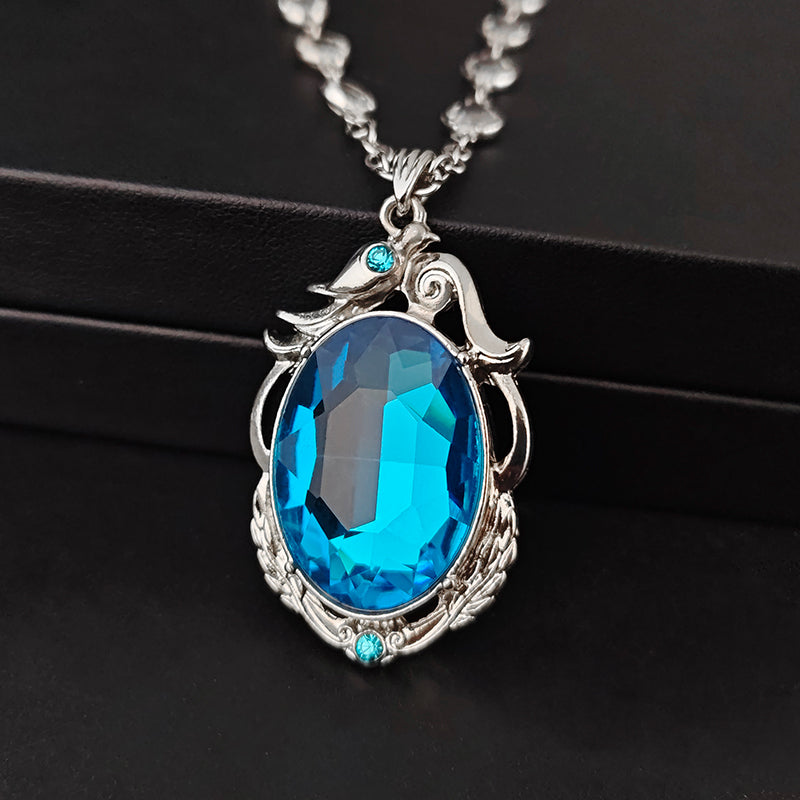LOVEBUFF Identity V Cryptic Notes Cursed Sapphire Cosplay Necklace