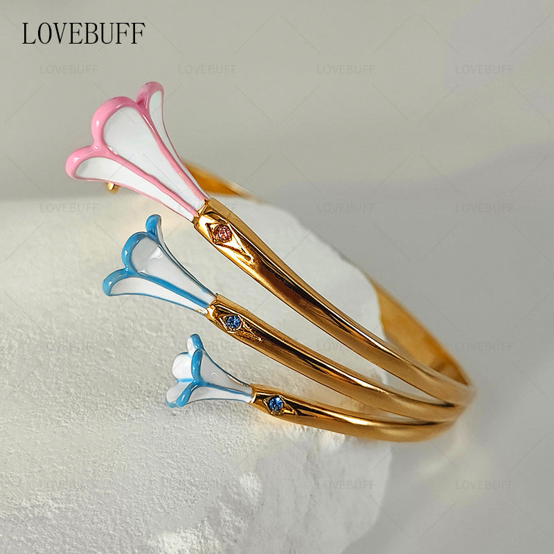 LOVEBUFF Honkai: Star Rail Robin's Headwear Ring Inspired Adjustable Cuff Bracelet